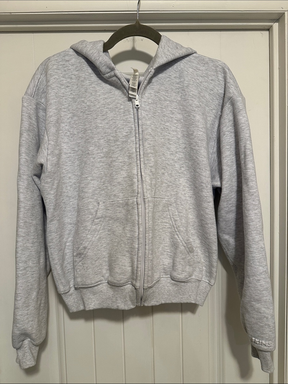SKIMS Cotton Jersey Full-Zip Hoodie NWOT